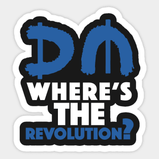 Revolution Blue Sticker